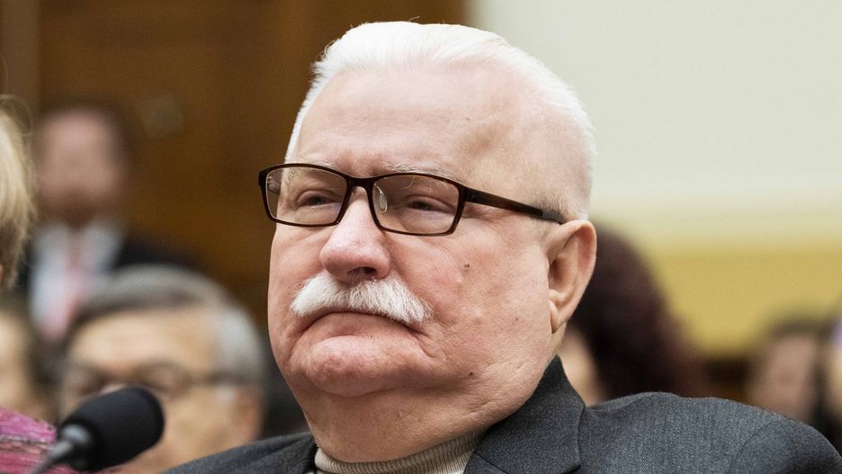 Były prezydent Lech Wałęsa w amerykańskim Kongresie 