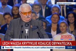 Lech Wałęsa zdumiał zgromadzonych na konwencji KO. "Nie słuchacie mnie!"
