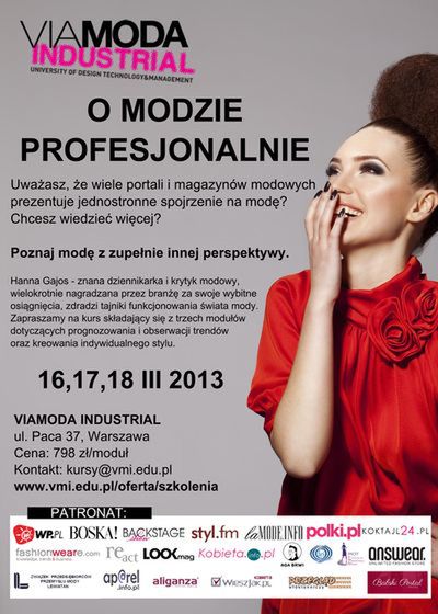 O modzie profesjonalnie - kurs dla pasjonatów mody