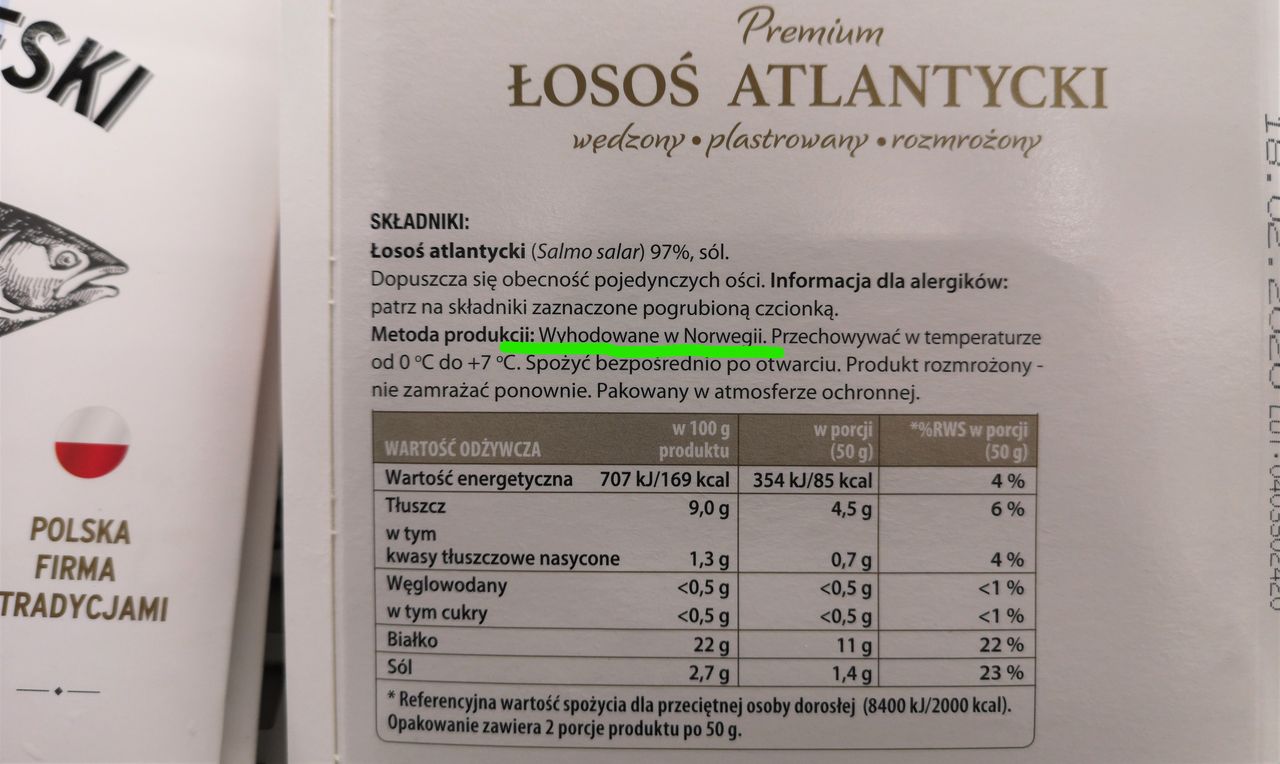 Chcesz kupić "prawdziwego" łososia? To nie patrz na produkty z napisem "atlantycki"