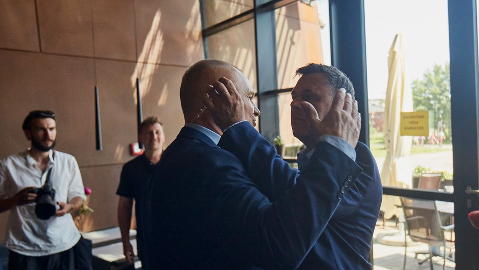 Zachowanie Jacka Łęskiego utrwalił fotoreporter Agencji Forum