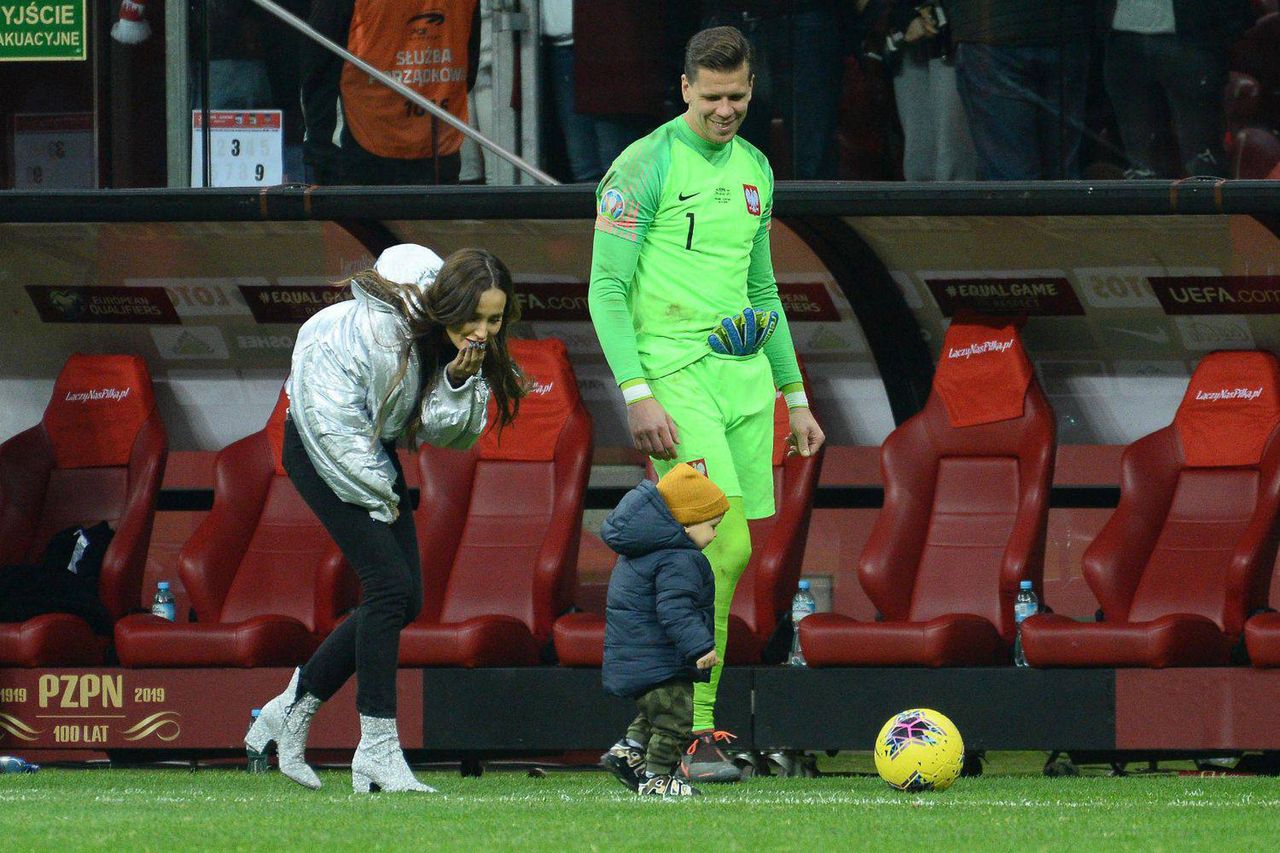 Marina Łuczenko, Wojtek Szczęsny, Liam Szczęsny fot. ONS