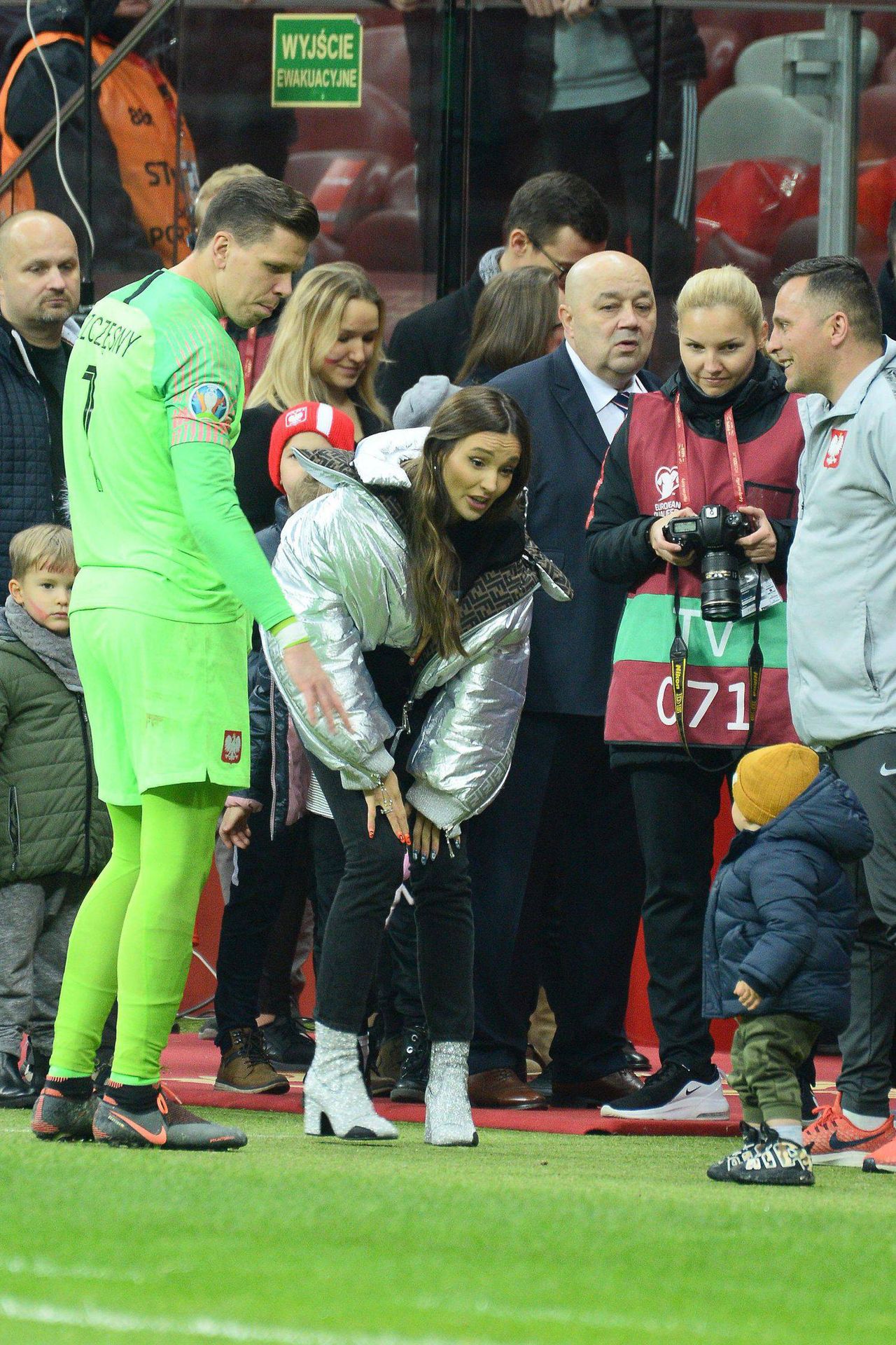 Marina Łuczenko, Wojtek Szczęsny, Liam Szczęsny fot. ONS