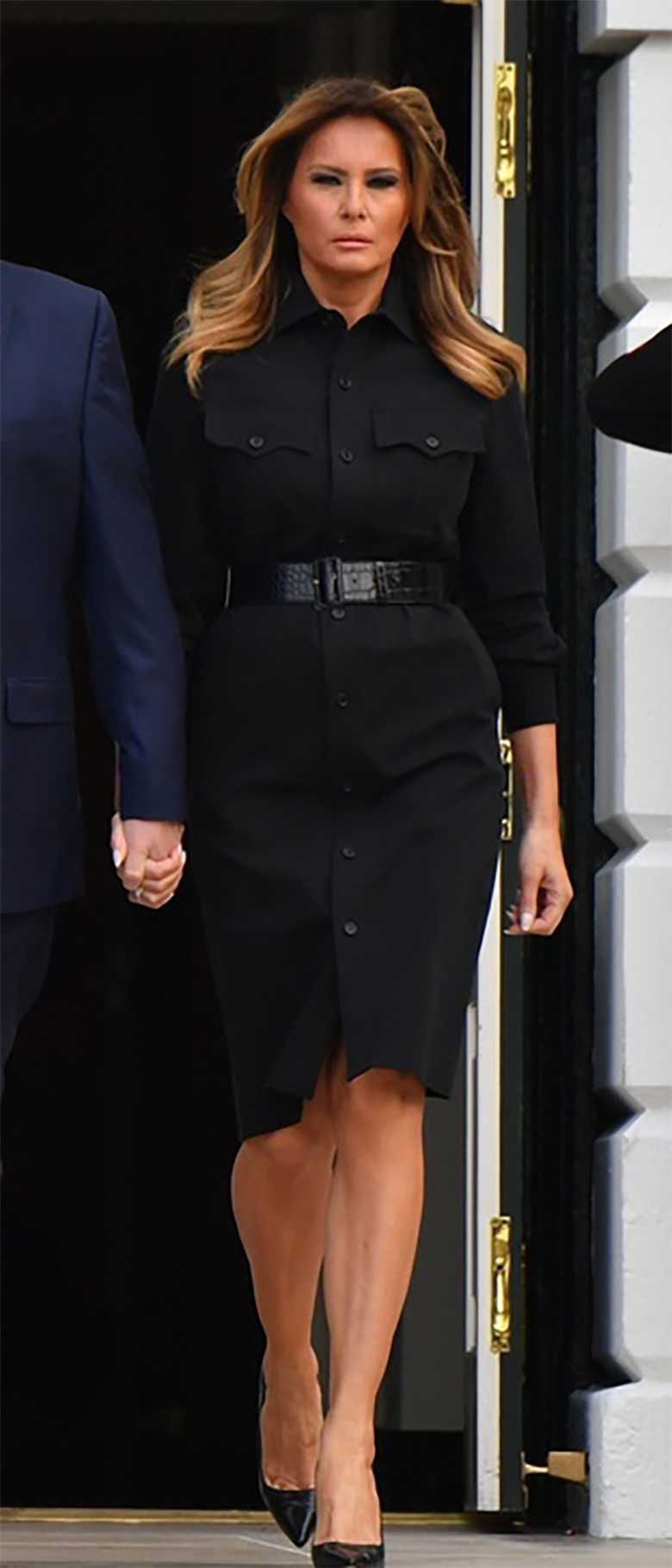 Melania Trump 11 września - pasek