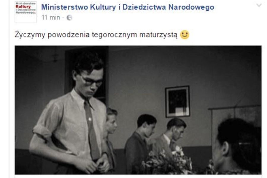 Ministerstwo kultury przeprasza za błąd ortograficzny