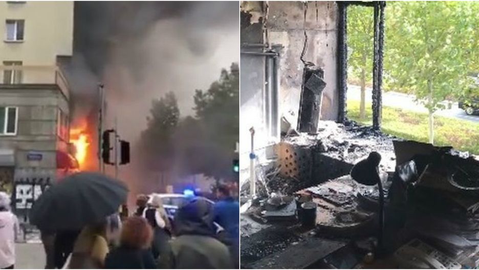 Warszawa. Ogromny pożar i spore zniszczenia w redakcji