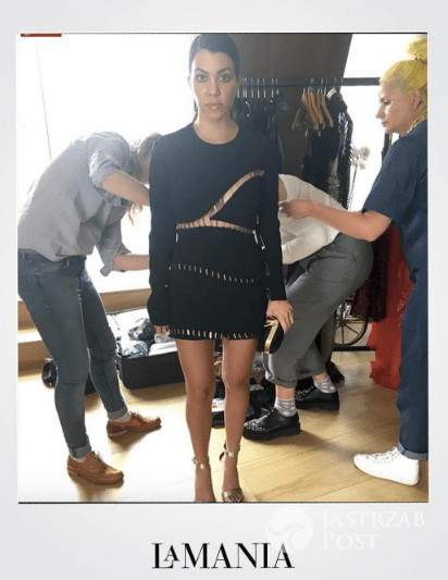 Kourtney Kardashian w sukience La Manii