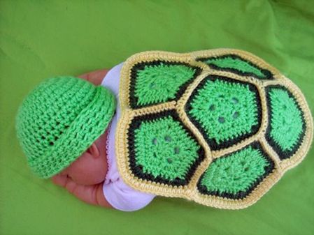 Turtle Crochet Mini Blanket