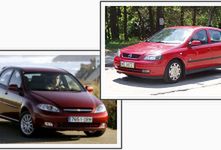 Opel Astra II kontra Chevrolet Lacetti