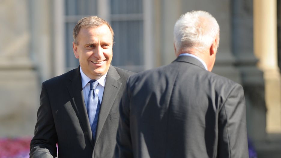Grzegorz Schetyna i Stefan Niesiołowski