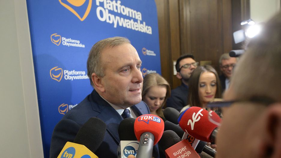 Przewodniczący PO Grzegorz Schetyna