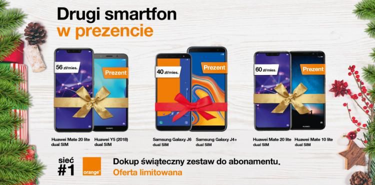 Smartfon w prezencie od Orange na święta