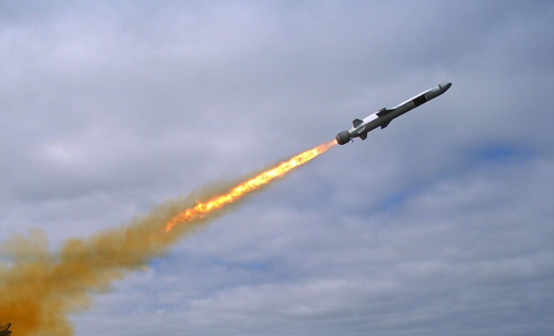 140923-N-MB306-007 (Sept. 23, 2014) - The crew of the littoral combat ship USS Coronado (LCS 4) successfully performed a live-fire demonstration of a Kongsberg Naval Strike Missile (NSM) during missile testing operations off the coast of Southern California, Sept. 23.  During the test, the Norwegian-made Kongsberg NSM was launched from the deck of Coronado and scored a direct hit on its intended target, a Mobile Ship Target (MST). (U.S. Navy photo by Mass Communication Specialist 2nd Class Zachary D. Bell/Released)