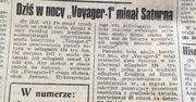 "Dziś w nocy Voyager-1 minął Saturna". Tak wyglądał news sprzed 40 lat