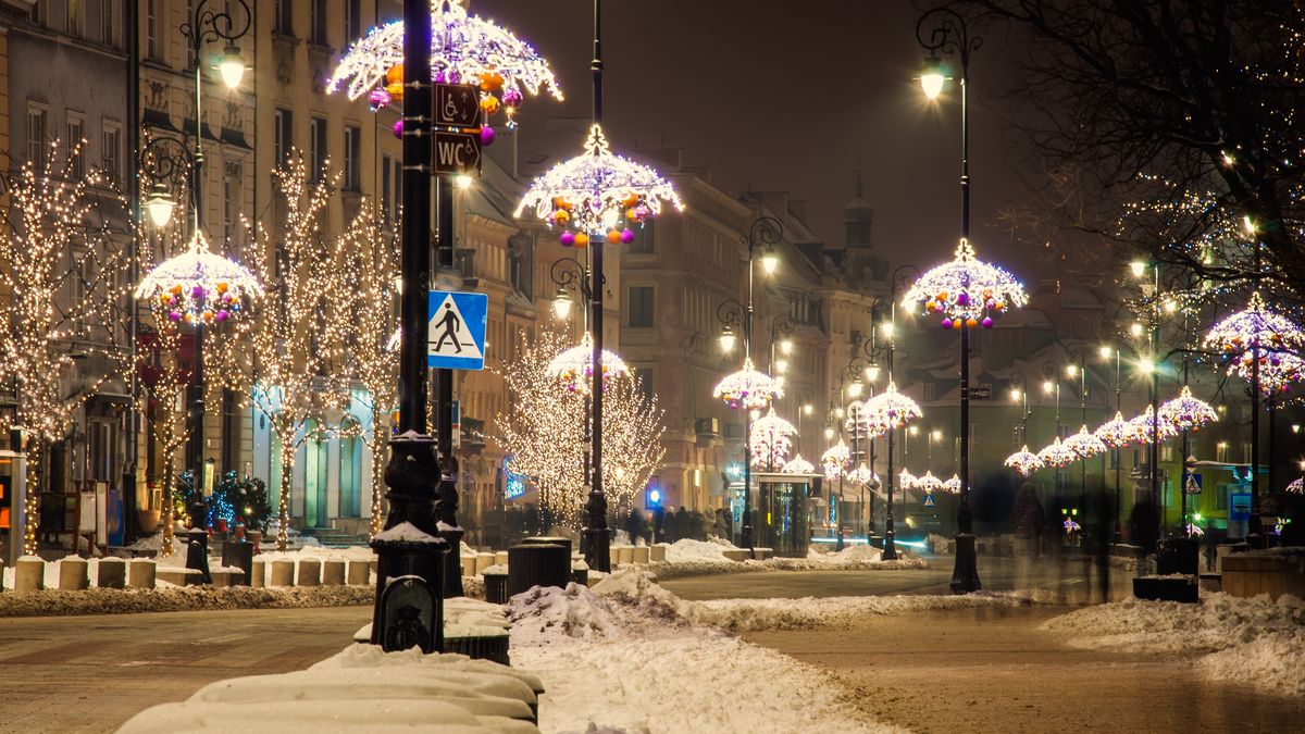 night city, Warsaw, Poland.