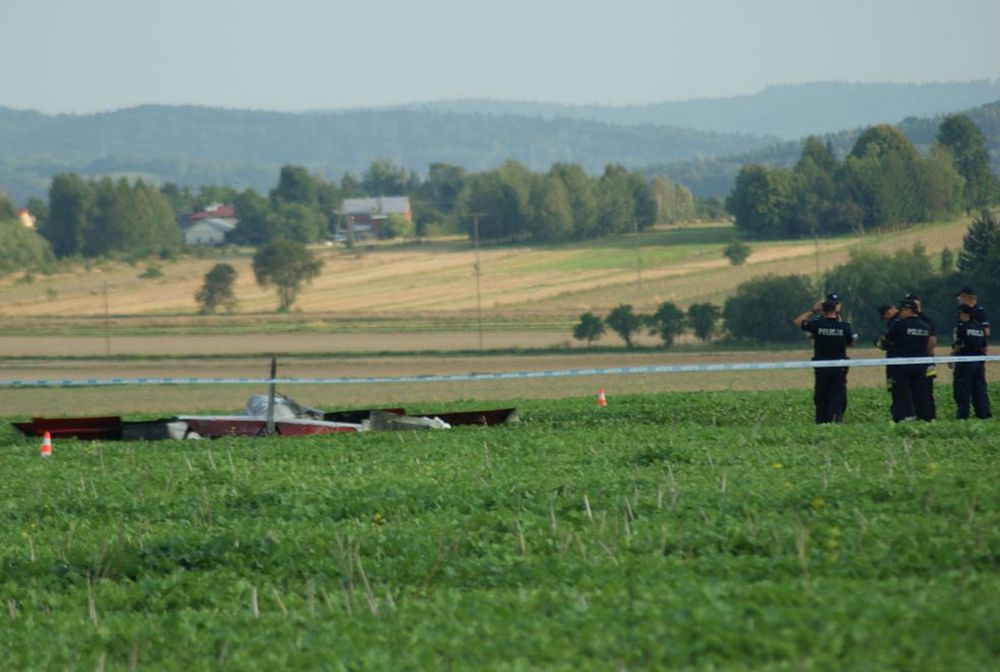 Na Podkarpaciu spadł samolot. Nikt nie przeżył