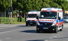 Wypadek pod Turkiem. Korek na autostradzie A4