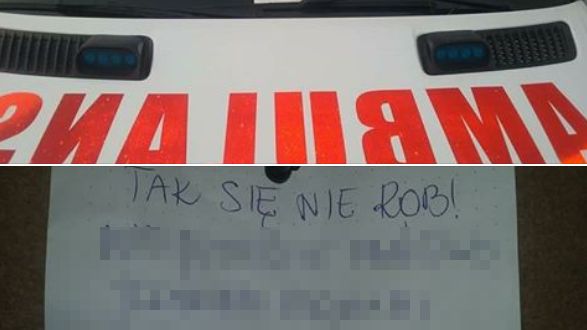 Ratownicy dostali wiadomość od kierowcy