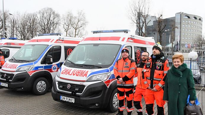 W spotkaniu z ratownikami uczestniczyła członek zarządu woj. mazowieckiego Elżbieta Lanc