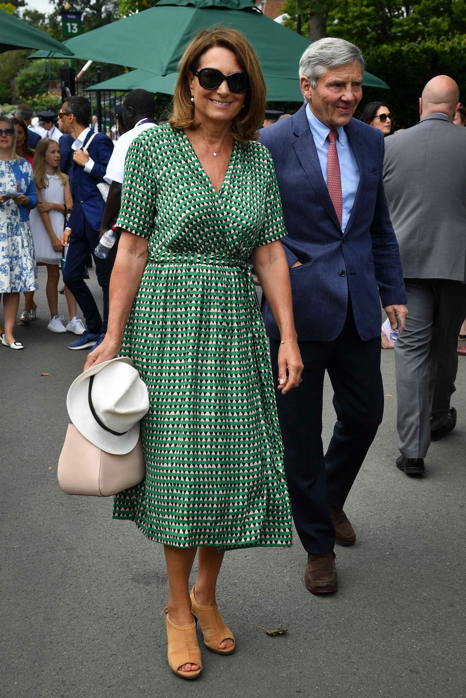 Carole i Michael Middleton na Wimbledonie - dzień 9