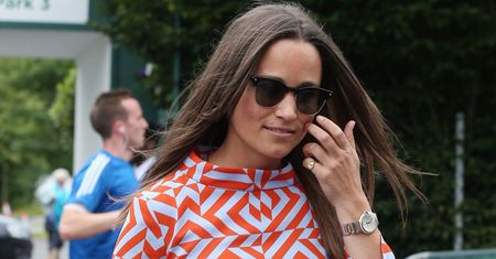LOOK OF THE DAY: geometryczne wzory Pippy Middleton