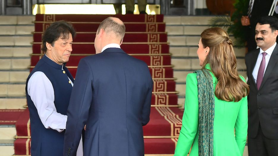 Kate Middleton i książę William z premierem Pakistanu