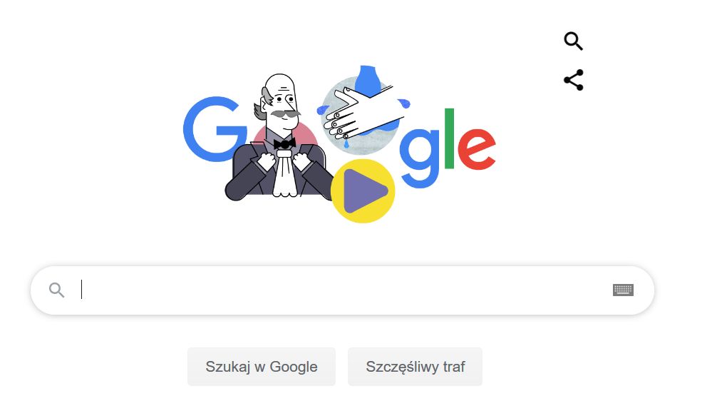 Ignaz Semmelweis w Google Doodle