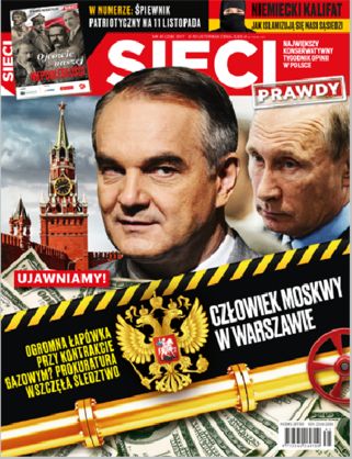 Okładka nowego numeru tygodnika "Sieci" 