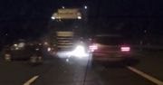 Polski kierowca ciężarówki zasnął podczas jazdy po brytyjskiej autostradzie. Nagranie przeraża