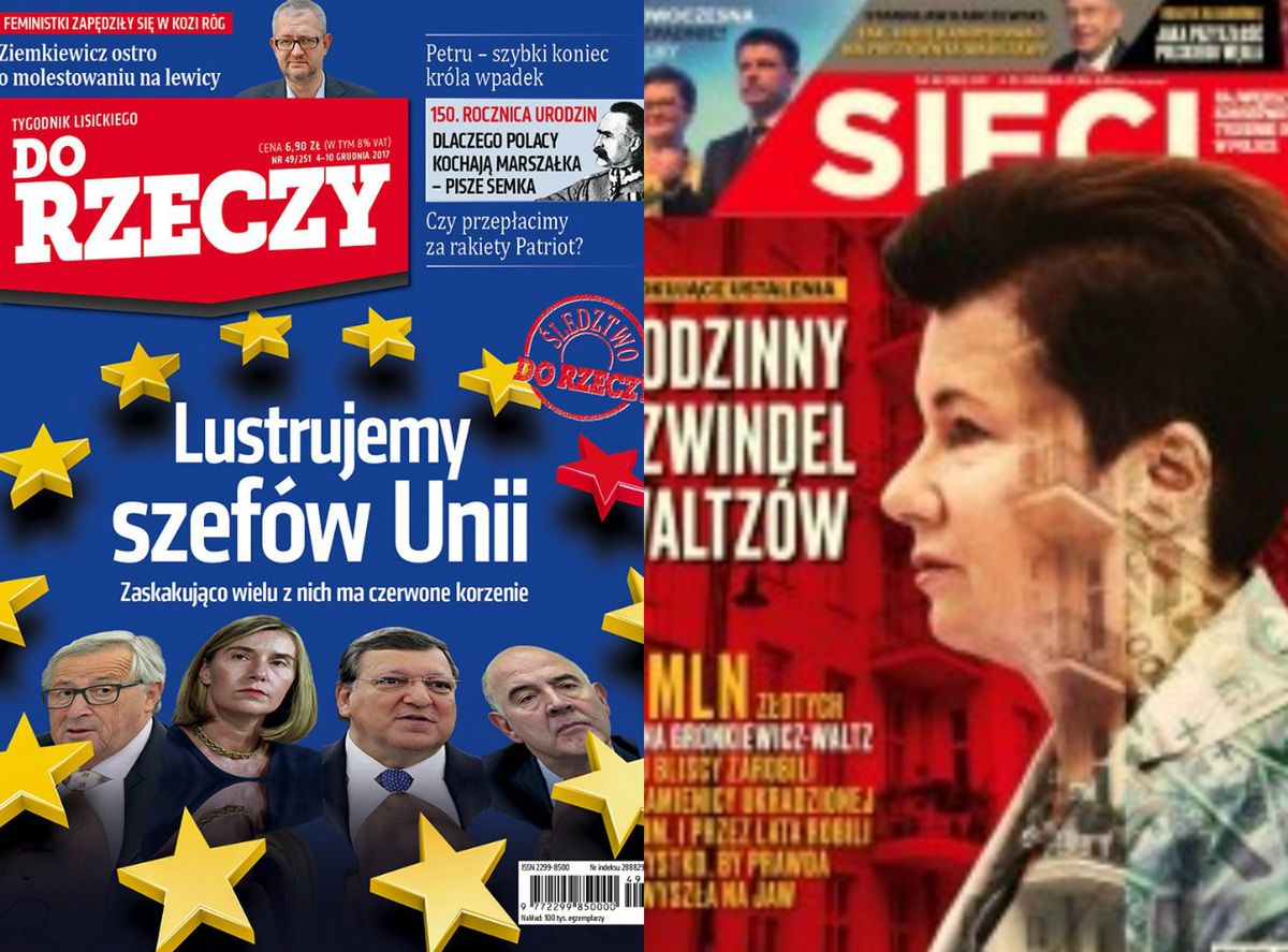 To dlatego Juncker boi się Polski, a Waltz nie chodzi na komisje. Okładki tygodników zaskakują