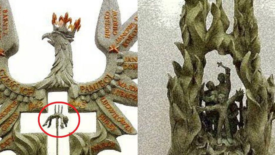 Pomnik ku czci ofiar Rzezi Wołyńskiej.