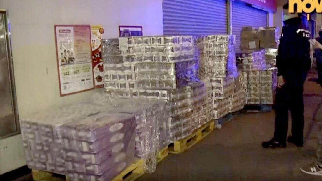 Papier toaletowy skradziony w Hongkongu.