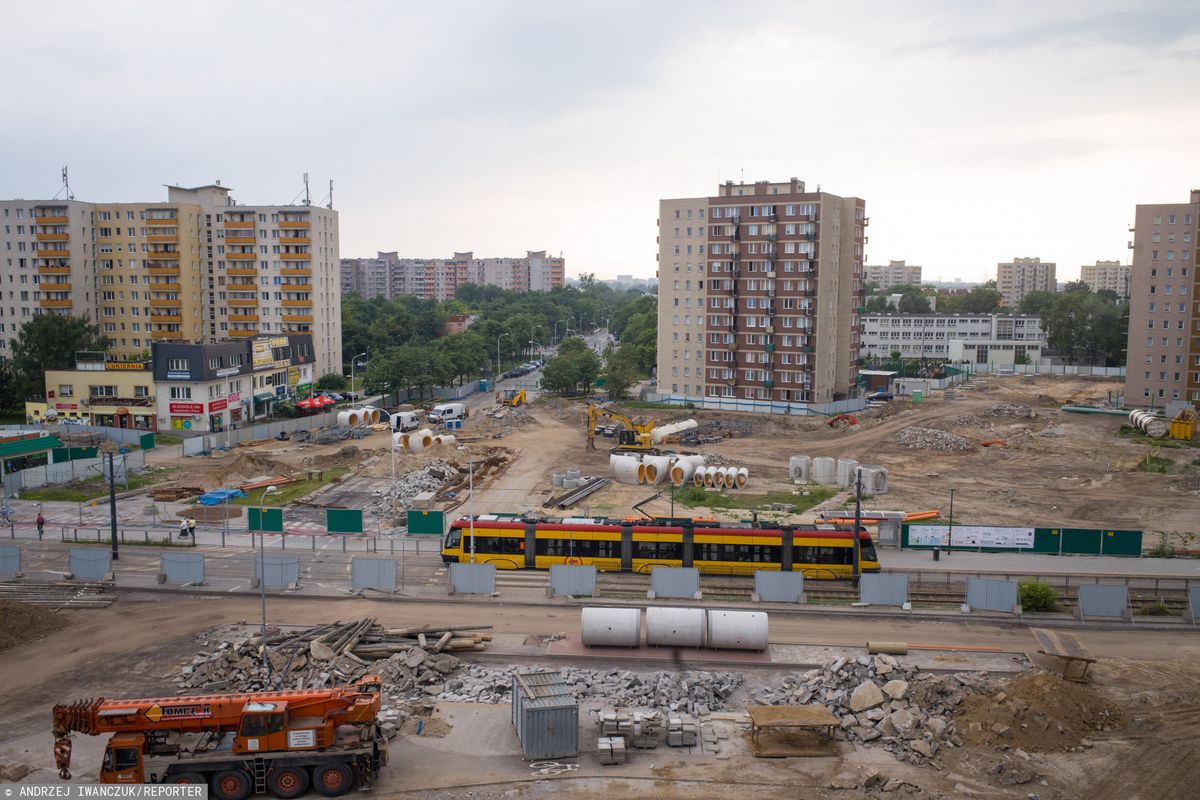 Warszawa. Metro na Bródnie. Znaleziony niewybuch