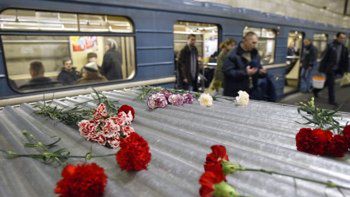 Kwiaty w moskiewskim metrze