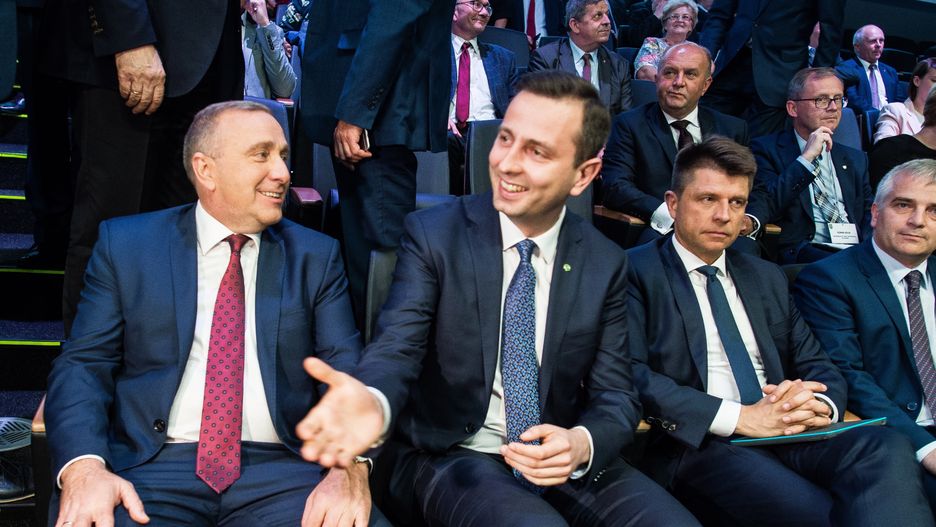 Grzegorz Schetyna, Władysław Kosiniak-Kamysz i Ryszard Petru podczas Kongresu Sejmików Województw