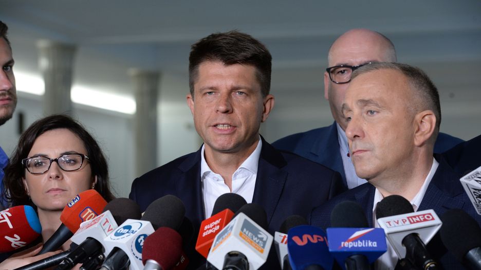 Kamila Gasiuk-Pihowicz, Ryszard Petru i Grzegorz Schetyna