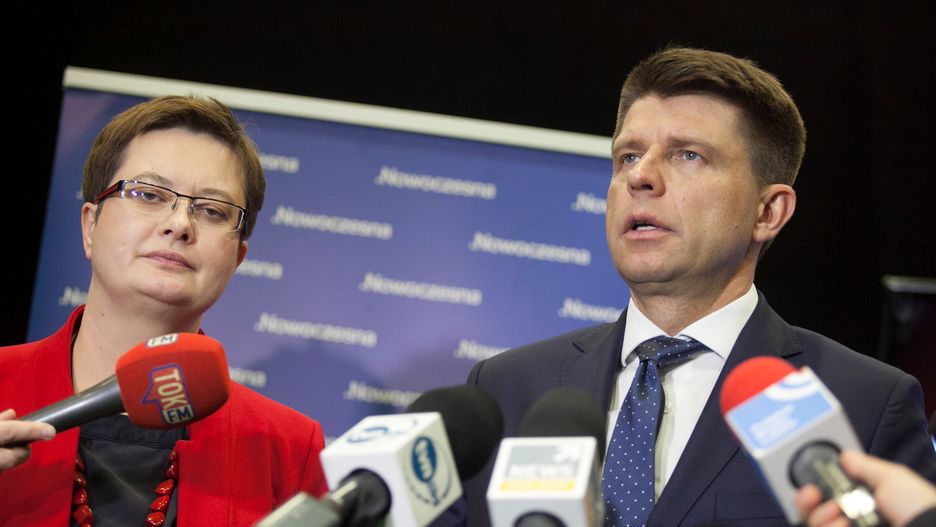 Katarzyna Lubnauer i Ryszard Petru