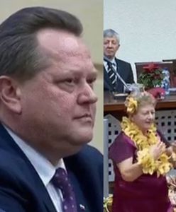 Zamiast konfetti taniec hula. Białystok wita wiceministra Zielińskiego