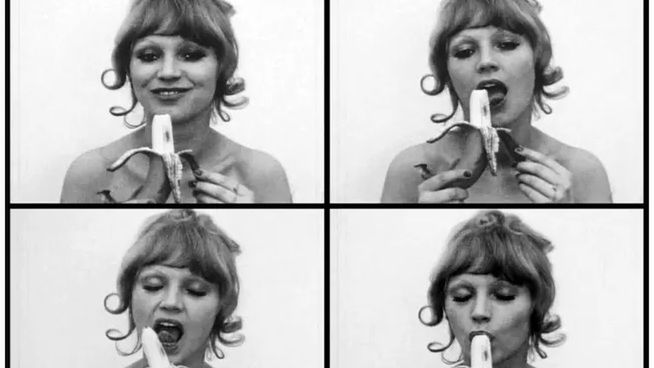 Zrzut ekranu z nagrania "Sztuka konsumpcyjna" Natalii LL.