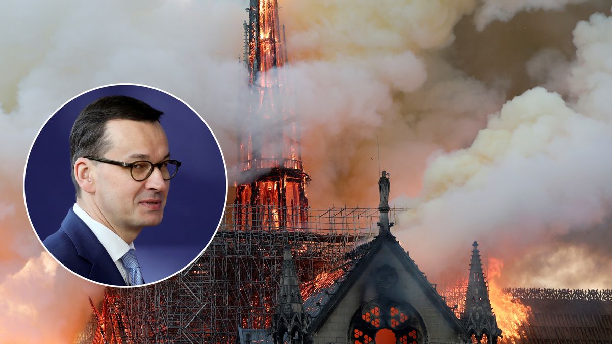 Polski rząd jest gotów wesprzeć Francuzów w odbudowie katedry Notre Dame