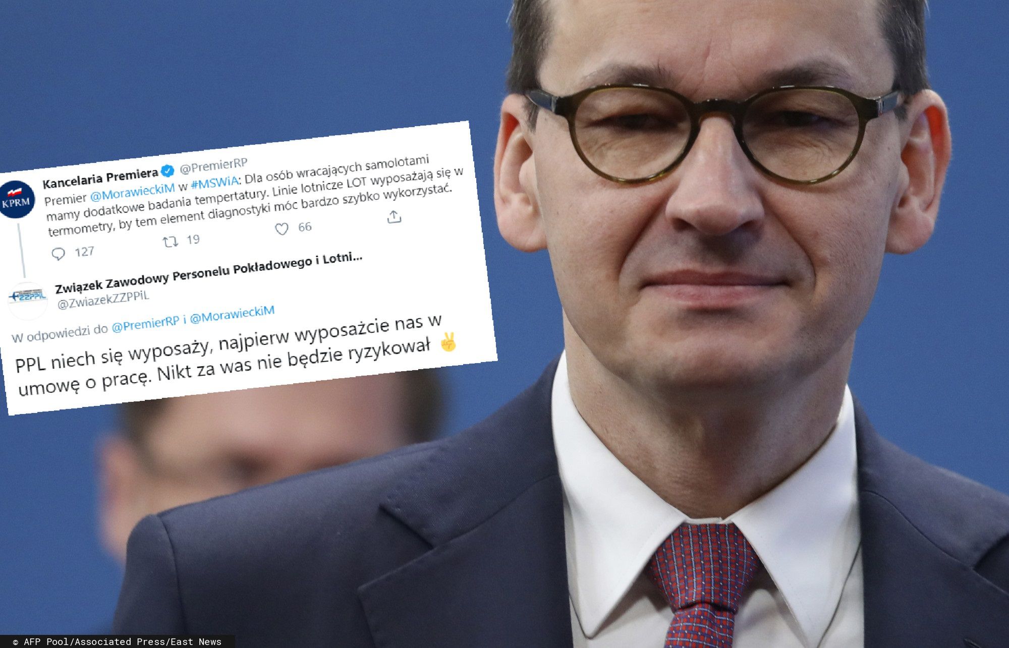 Lotniczy związkowcy odpowiadają premierowi. "Dajcie nam umowy o pracę"