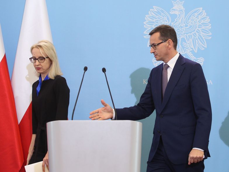 Ministerstwo Finansów zapowiada wprowadzenie kolejnych działań uszczelniających. Na zdjęciu: Teresa Czerwińska i Mateusz Morawiecki