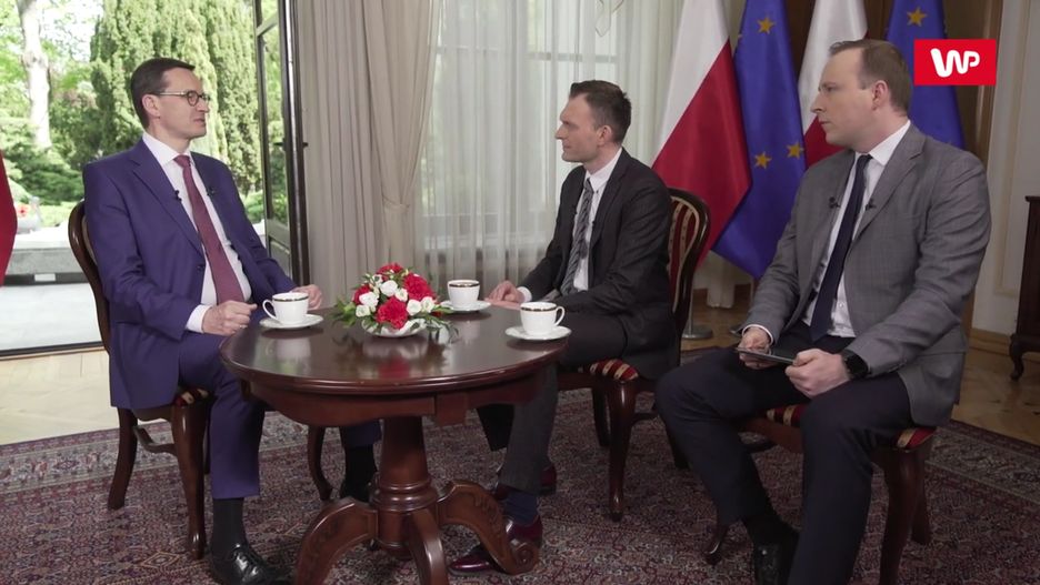 Premier Mateusz Morawiecki udzielił wywiadu Tomaszowi Machale oraz Marcinowi Makowskiemu z okazji 15. rocznicy wejścia Polski do Unii Europejskiej