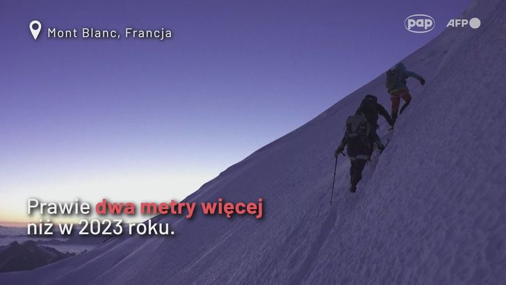 Mont Blanc prawie dwa metry wyższy. "Nieustannie się przemieszcza"