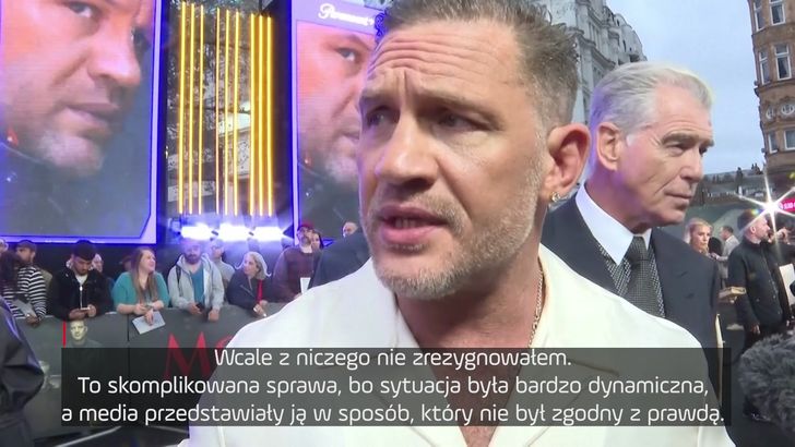 "Nikt mnie nie zwolnił". Tom Hardy po raz pierwszy komentuje aferę wokół "Strefy gangsterów"