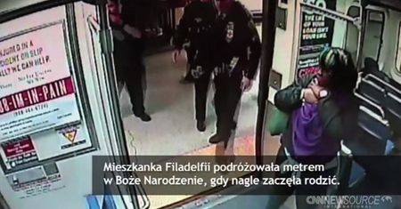 Poród w metrze w Boże Narodzenie