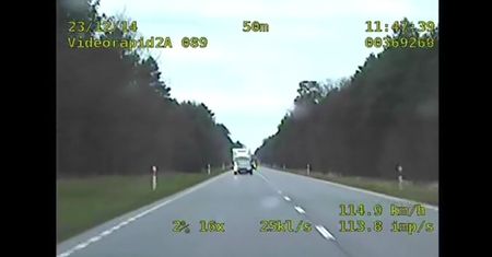 Przekroczył prędkość o 102 km/h