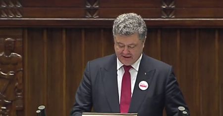 Petro Poroszenko w Sejmie