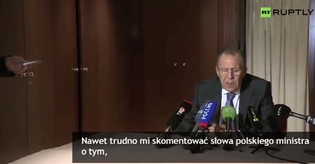 Siergiej Ławrow nazwał wypowiedź Grzegorza Schetyny bluźnierstwem