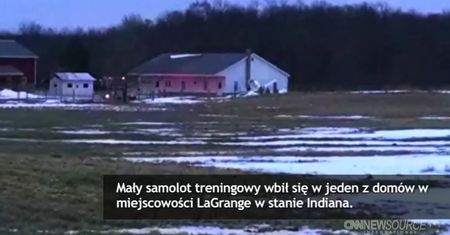 Samolot uderzył w dom